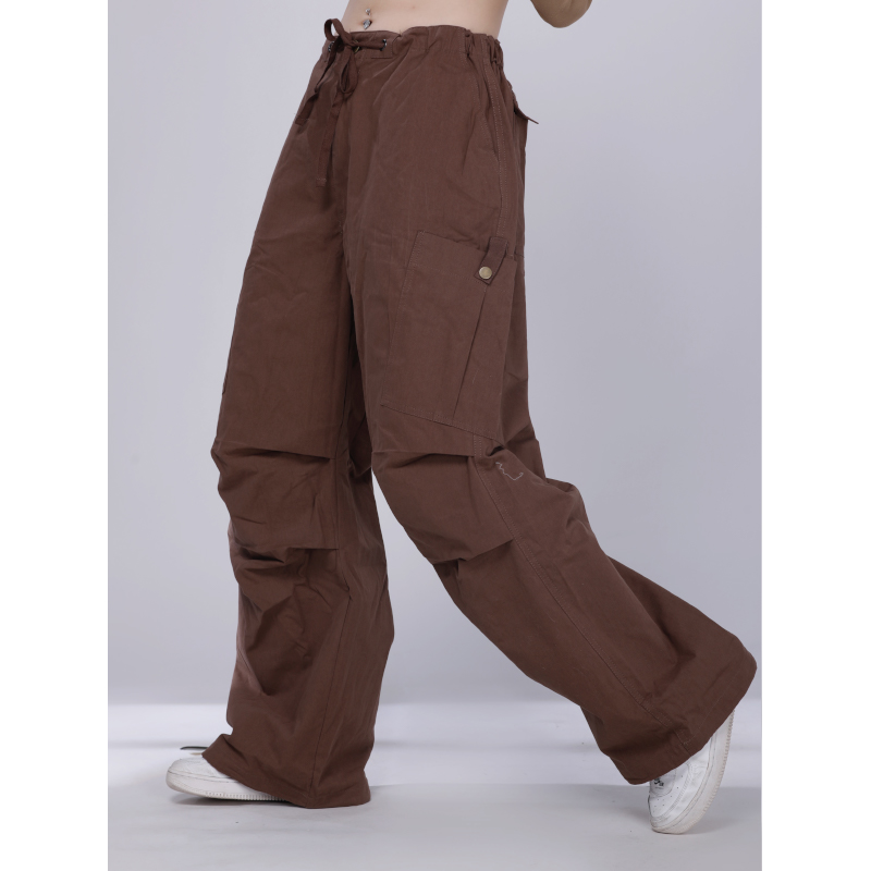 Merlot Straight-Leg Wide-Leg Work Pants for Women - Casual Jazz Dance Trousers for Autumn and Winter Fashion Merlot Straight-Leg Wide-Leg Work Pants for Women - Casual Jazz Dance Trousers for Autumn and Winter Fashion