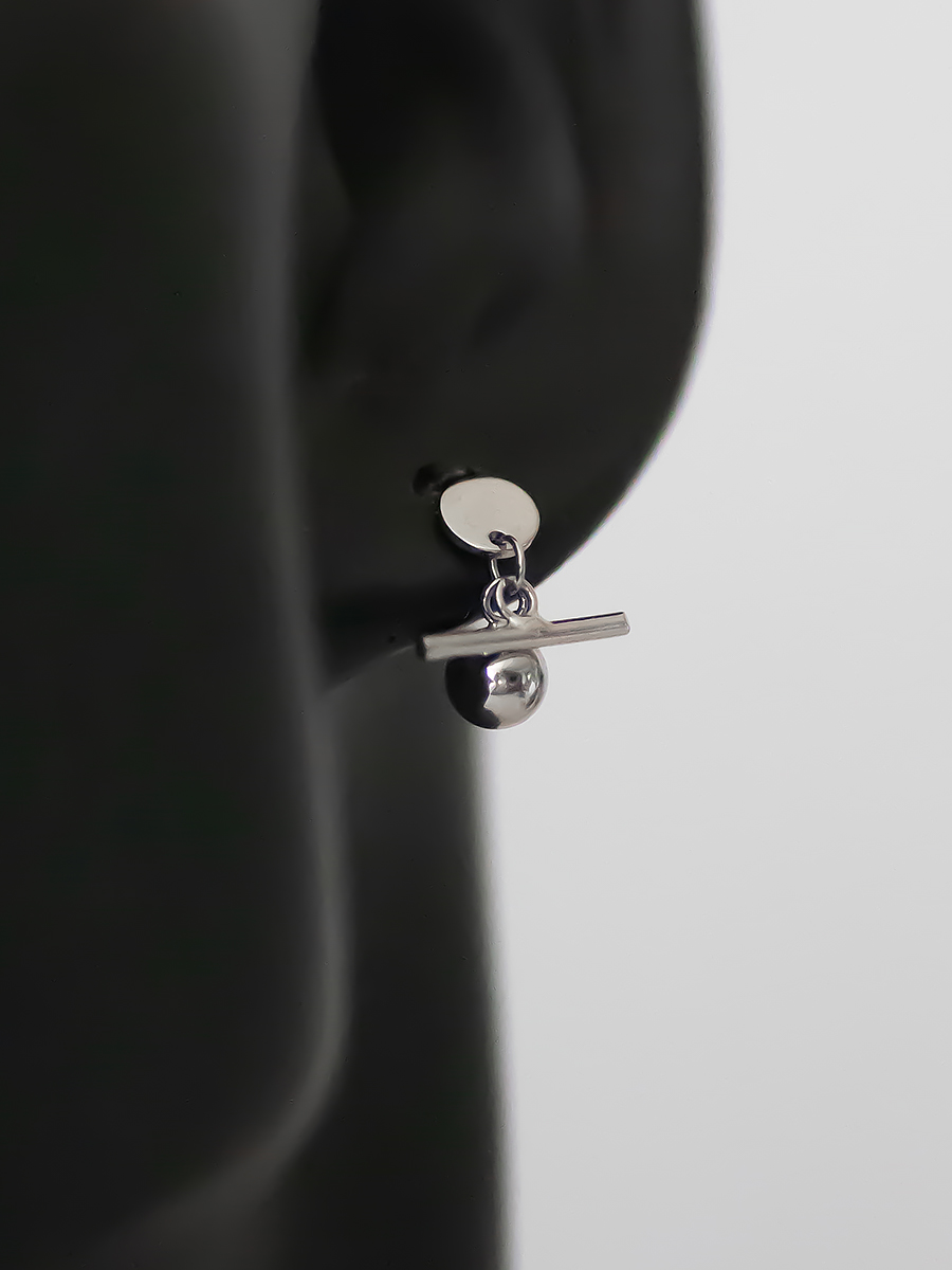 Minimalist 925 Sterling Silver Round Ball Stud Earrings - High-End Polished Design for Autumn Fashion Accessories Minimalist 925 Sterling Silver Round Ball Stud Earrings - High-End Polished Design for Autumn Fashion Accessories