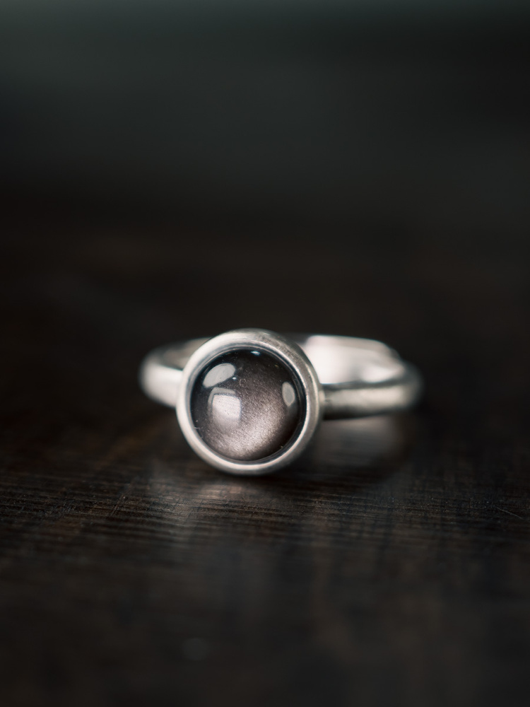 Minimalist Adjustable 925 Silver Ring for Men and Women - Natural Silver曜石 Design, Unique Unisex Fashion Jewelry Minimalist Adjustable 925 Silver Ring for Men and Women - Natural Silver曜石 Design, Unique Unisex Fashion Jewelry