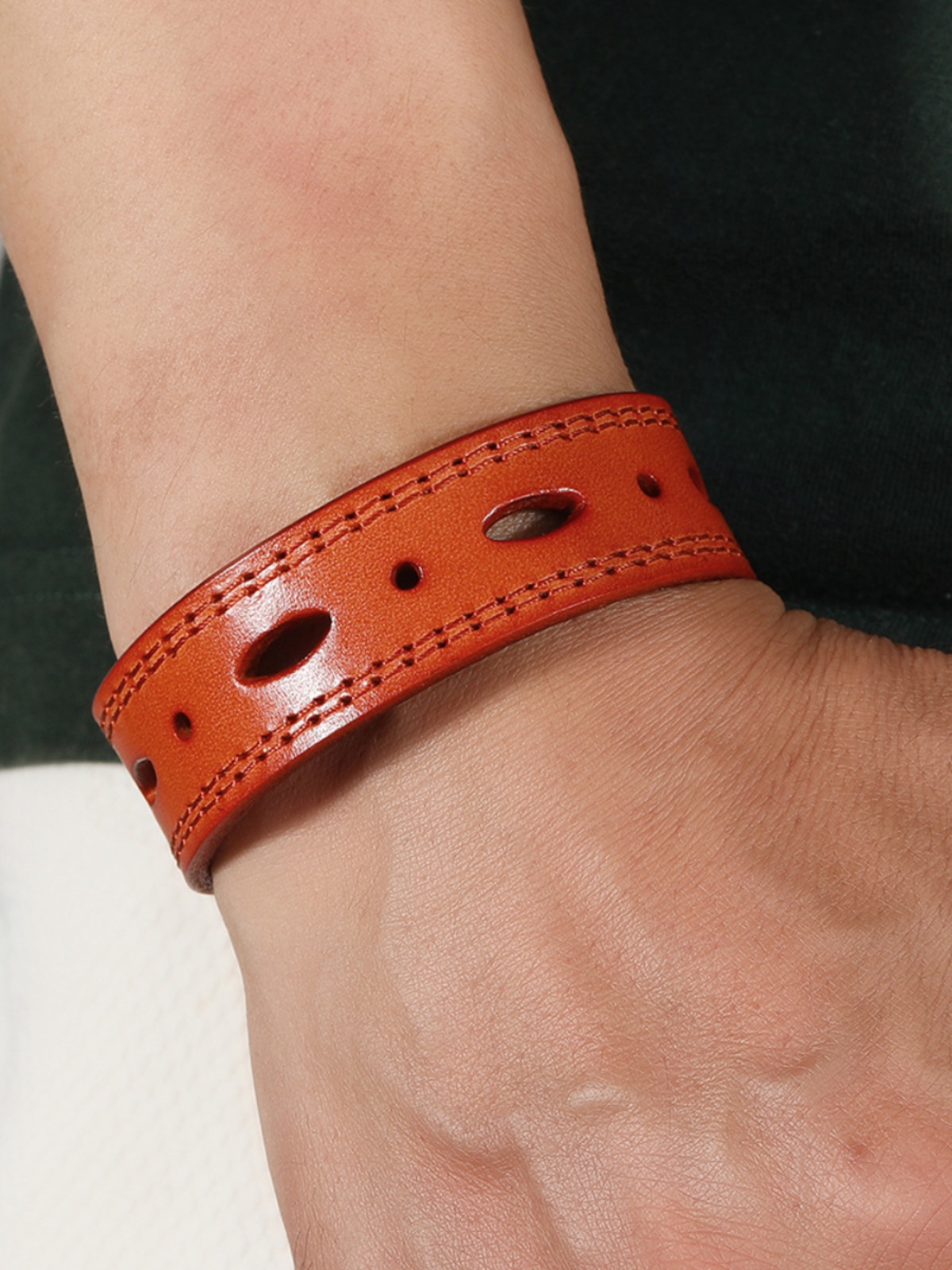 Minimalist Artistic Leather Bracelet - Adjustable Versatile Design for Everyday Wear, Unique Soul Collision Style Minimalist Artistic Leather Bracelet - Adjustable Versatile Design for Everyday Wear, Unique Soul Collision Style