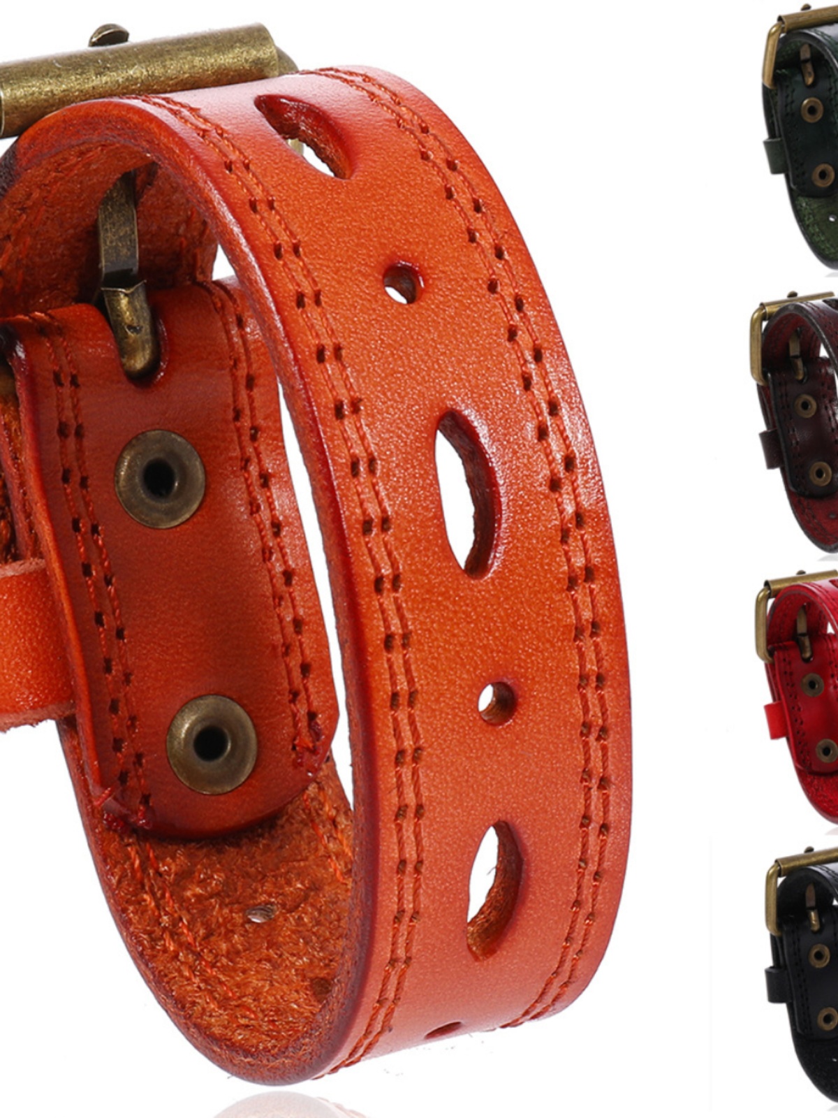 Minimalist Artistic Leather Bracelet - Adjustable Versatile Design for Everyday Wear, Unique Soul Collision Style