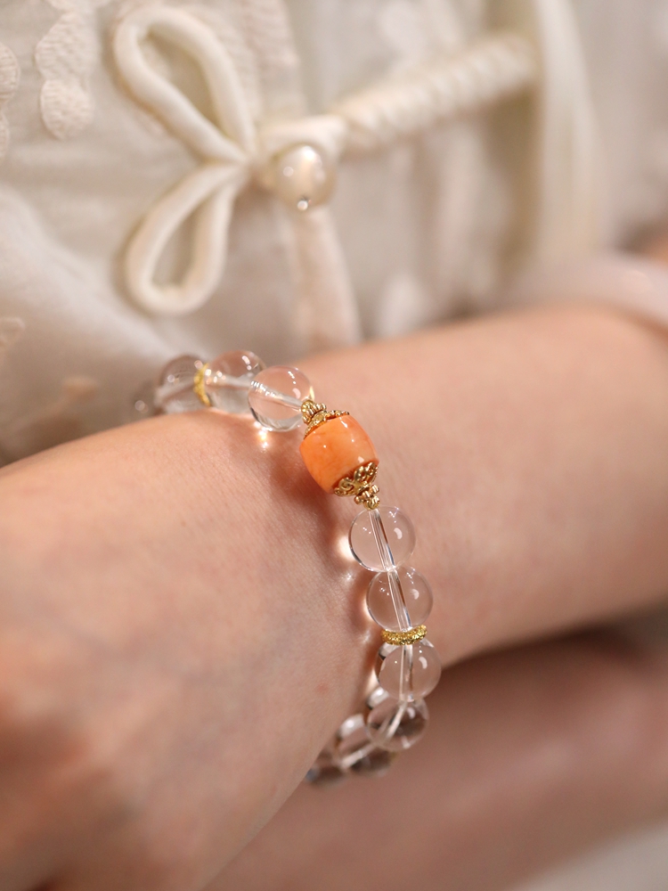 Minimalist Chinese Style Artificial Crystal Bracelet for Women - Elegant Single Circle Jewelry Gift for Girlfriend or Friend Minimalist Chinese Style Artificial Crystal Bracelet for Women - Elegant Single Circle Jewelry Gift for Girlfriend or Friend