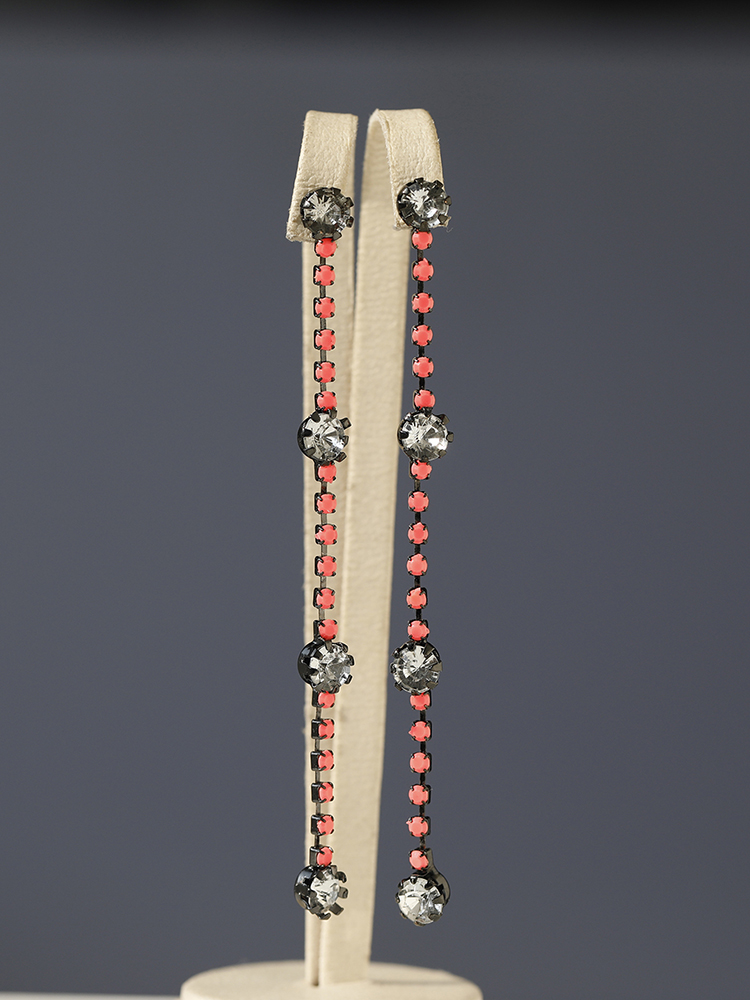 Minimalist Long Tassel Gemstone Chain Earrings for Women - Trendy European and American Style Ear Accessories Minimalist Long Tassel Gemstone Chain Earrings for Women - Trendy European and American Style Ear Accessories