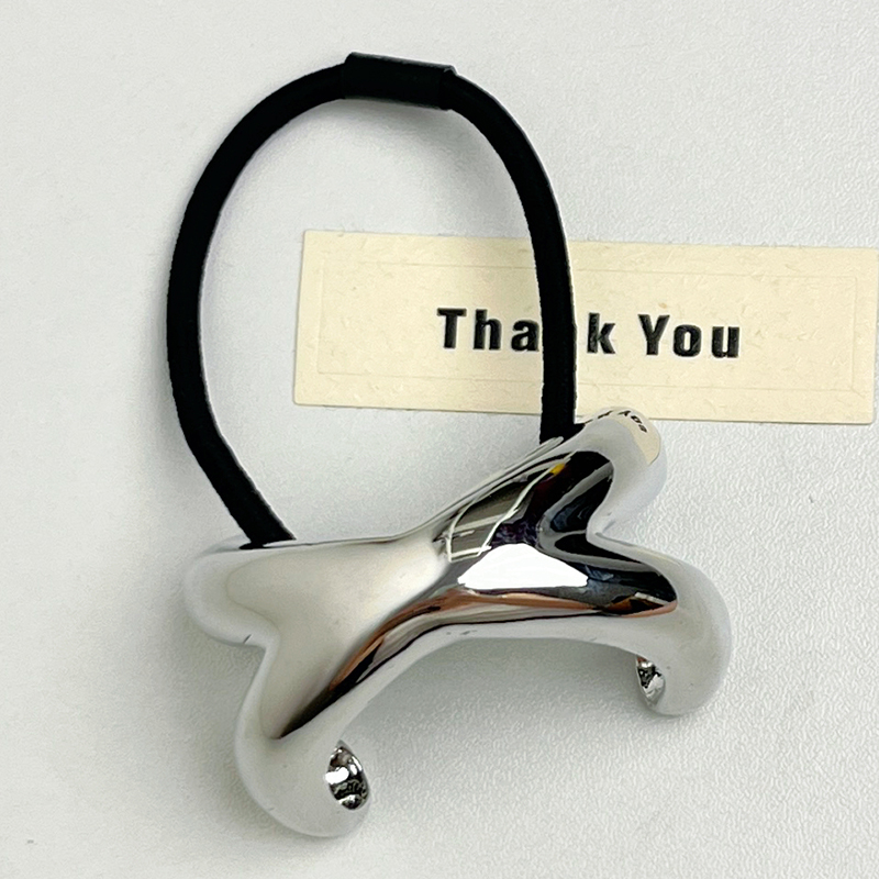 Minimalist Metal Cross-Arch Hair Tie for Women - High-End Smooth Elastic Band for Low Ponytails, 2025 Fashion Accessory Minimalist Metal Cross-Arch Hair Tie for Women - High-End Smooth Elastic Band for Low Ponytails, 2025 Fashion Accessory