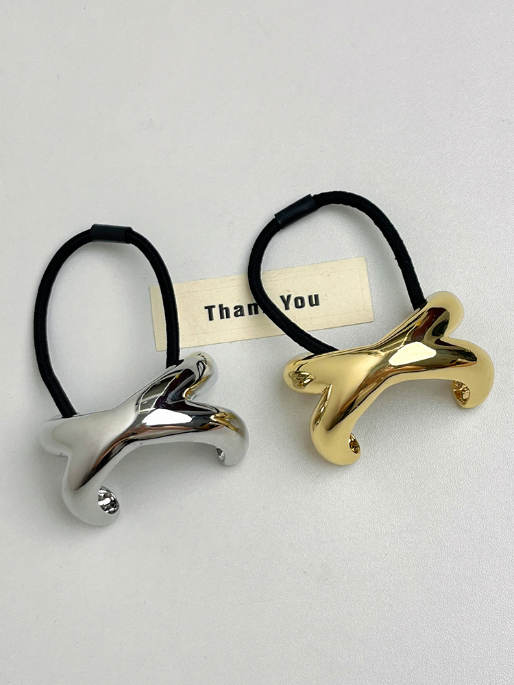 Minimalist Metal Cross-Arch Hair Tie for Women - High-End Smooth Elastic Band for Low Ponytails, 2025 Fashion Accessory Minimalist Metal Cross-Arch Hair Tie for Women - High-End Smooth Elastic Band for Low Ponytails, 2025 Fashion Accessory