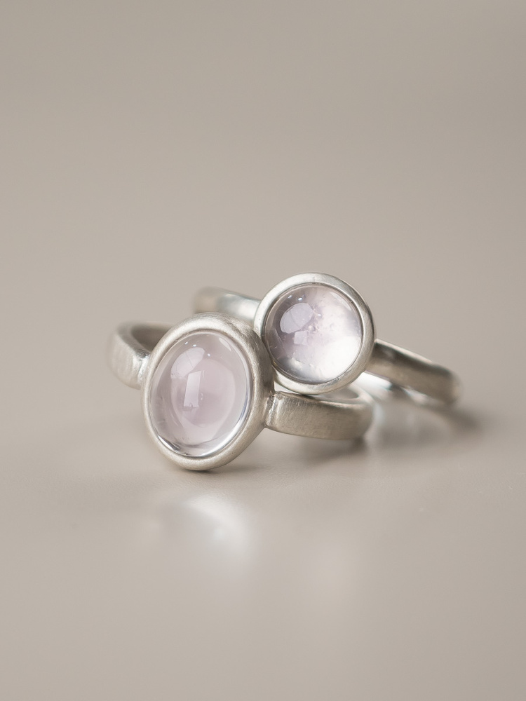 Minimalist Retro 925 Silver Inlaid Ring with Peach Blossom Powder Crystal - Versatile Women's Jewelry Minimalist Retro 925 Silver Inlaid Ring with Peach Blossom Powder Crystal - Versatile Women's Jewelry