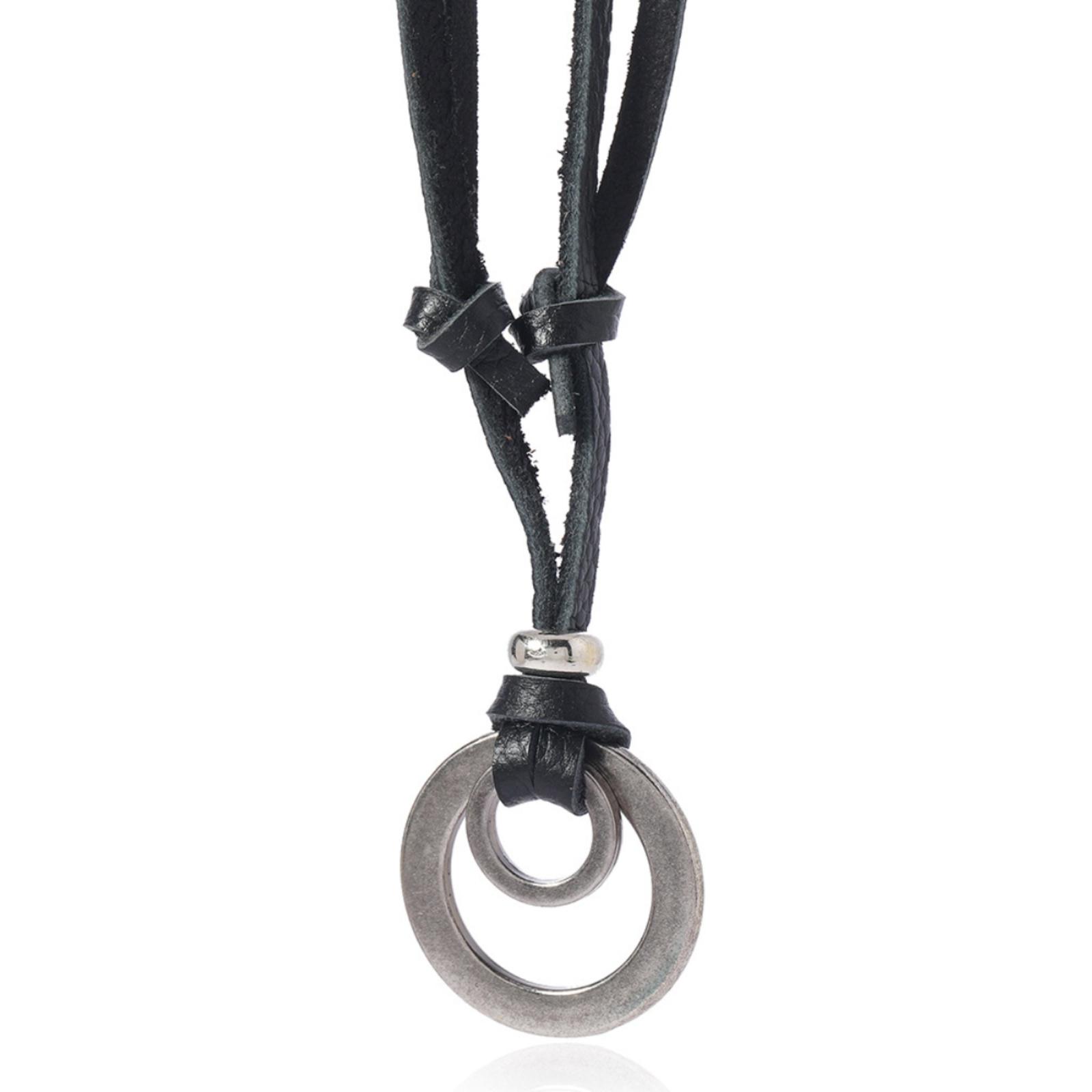 Minimalist Retro Leather Necklace - Unique Versatile Design for Y2K and 90s Fashion Enthusiasts Minimalist Retro Leather Necklace - Unique Versatile Design for Y2K and 90s Fashion Enthusiasts