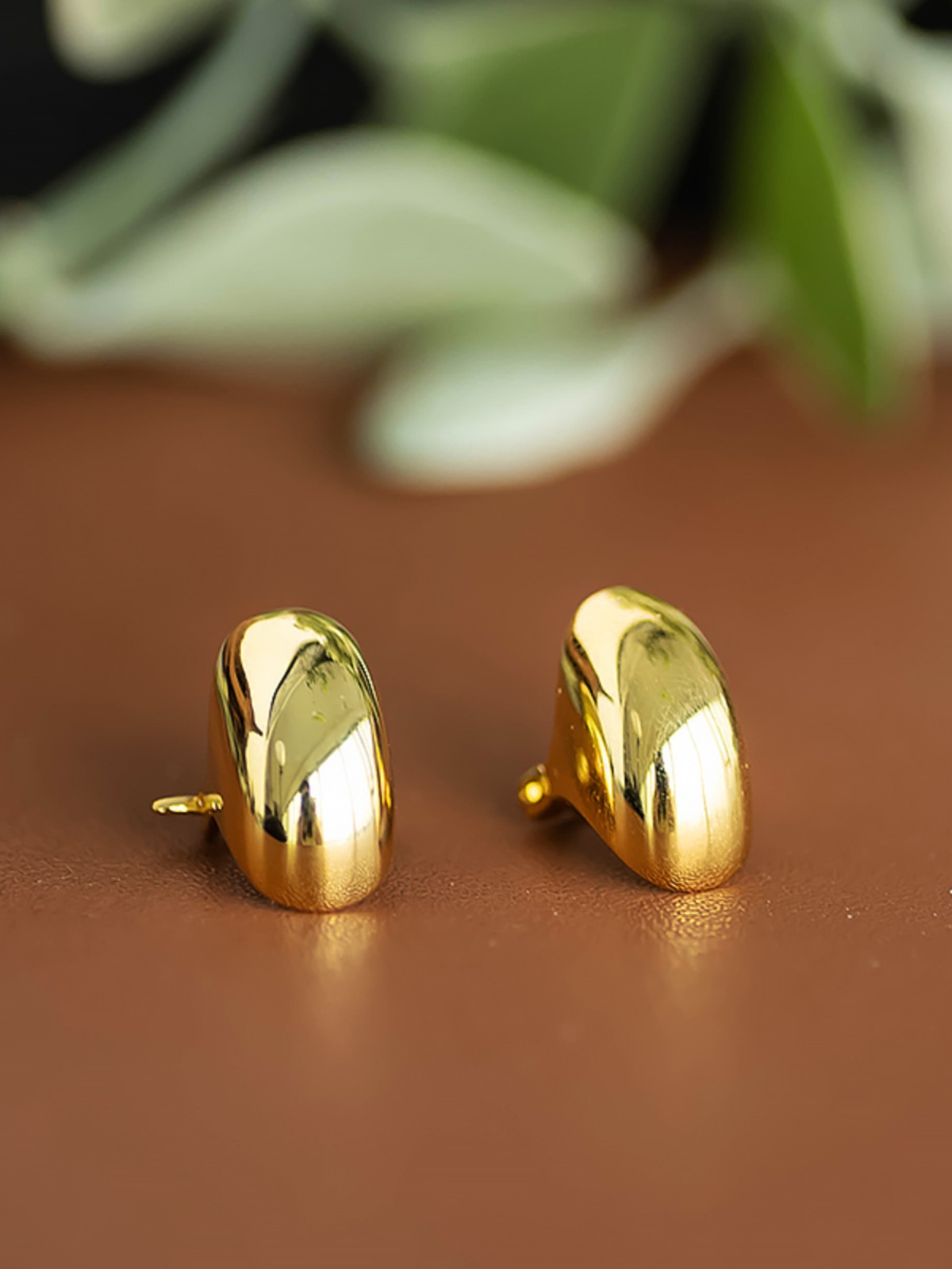 Minimalist S925 Polished Silver Round Arc Ear Studs - High-End Gold-Plated Vegetable Basket Design Fashion Earrings Minimalist S925 Polished Silver Round Arc Ear Studs - High-End Gold-Plated Vegetable Basket Design Fashion Earrings