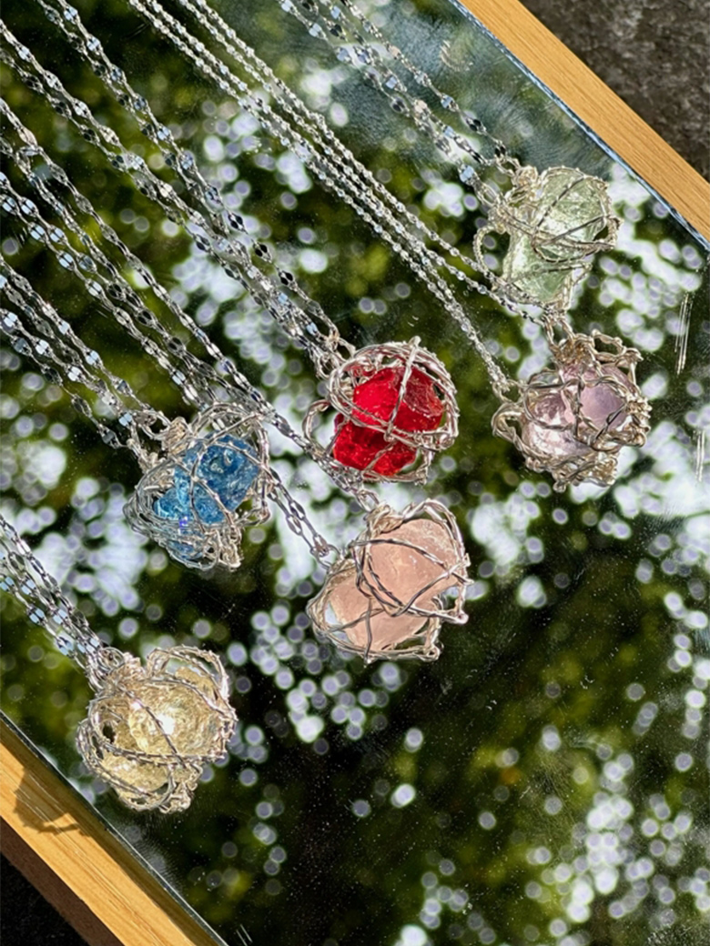 Minimalist Soul Collision Crystal Necklace - Versatile High-End Jewelry for Students, INS Style, Chic Gift Idea