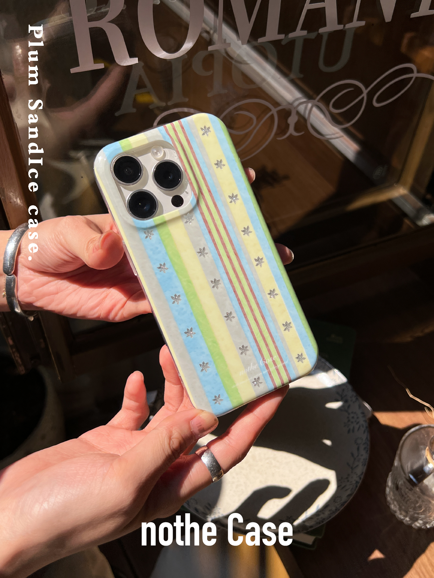 Minimalist Summer Phone Case for iPhone 16 Pro Max - Refreshing INS Style Qingmei Shabing Design Minimalist Summer Phone Case for iPhone 16 Pro Max - Refreshing INS Style Qingmei Shabing Design