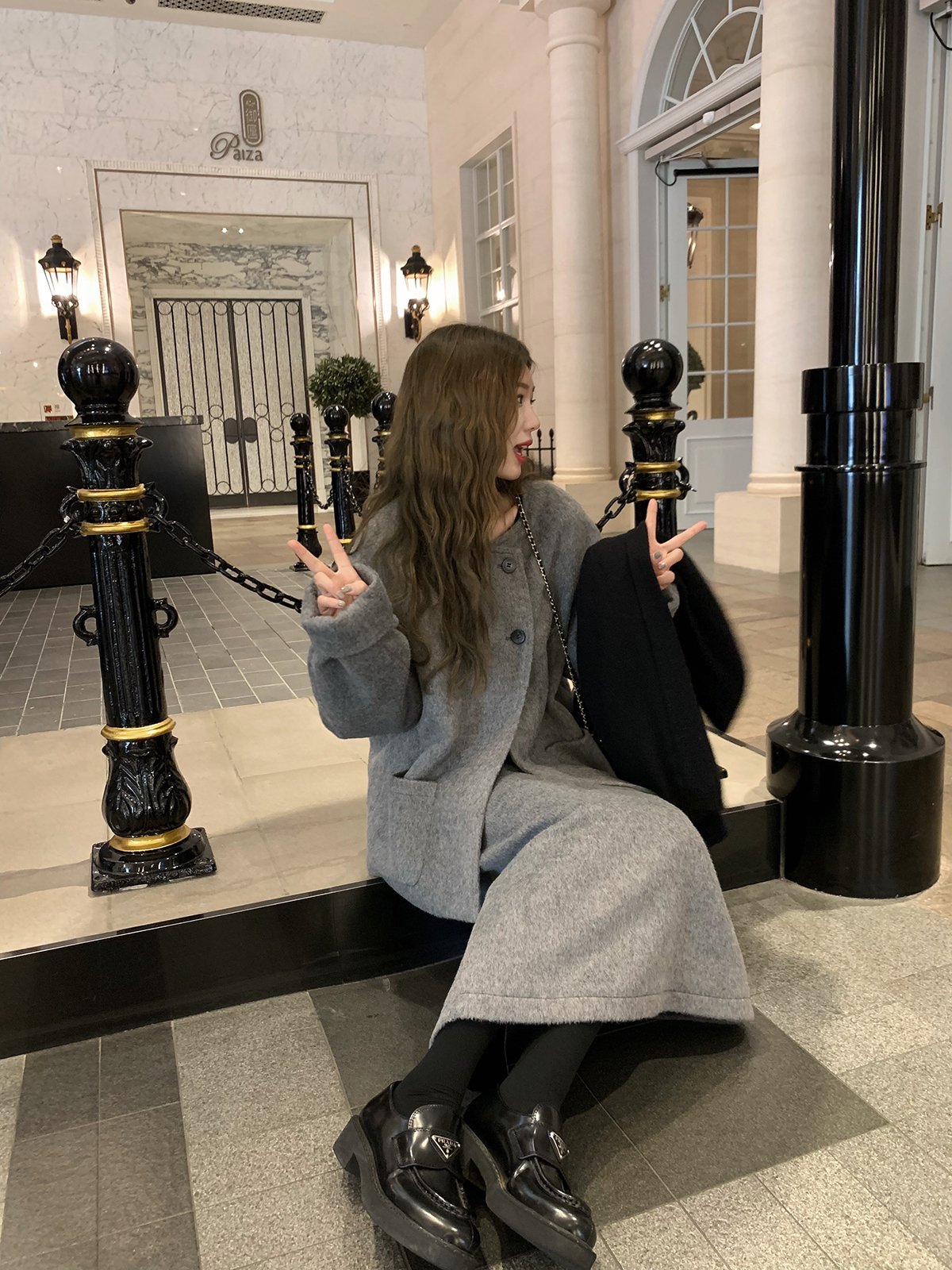 Minimalist Woolen Coat and Skirt Set for Women - Stylish Winter Outfit, Elegant Layering, 90s Inspired, New Arrival Minimalist Woolen Coat and Skirt Set for Women - Stylish Winter Outfit, Elegant Layering, 90s Inspired, New Arrival