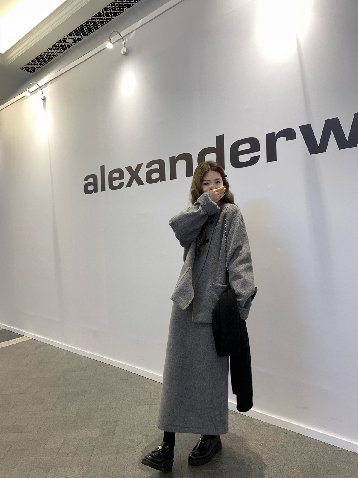 Minimalist Woolen Coat and Skirt Set for Women - Stylish Winter Outfit, Elegant Layering, 90s Inspired, New Arrival Minimalist Woolen Coat and Skirt Set for Women - Stylish Winter Outfit, Elegant Layering, 90s Inspired, New Arrival