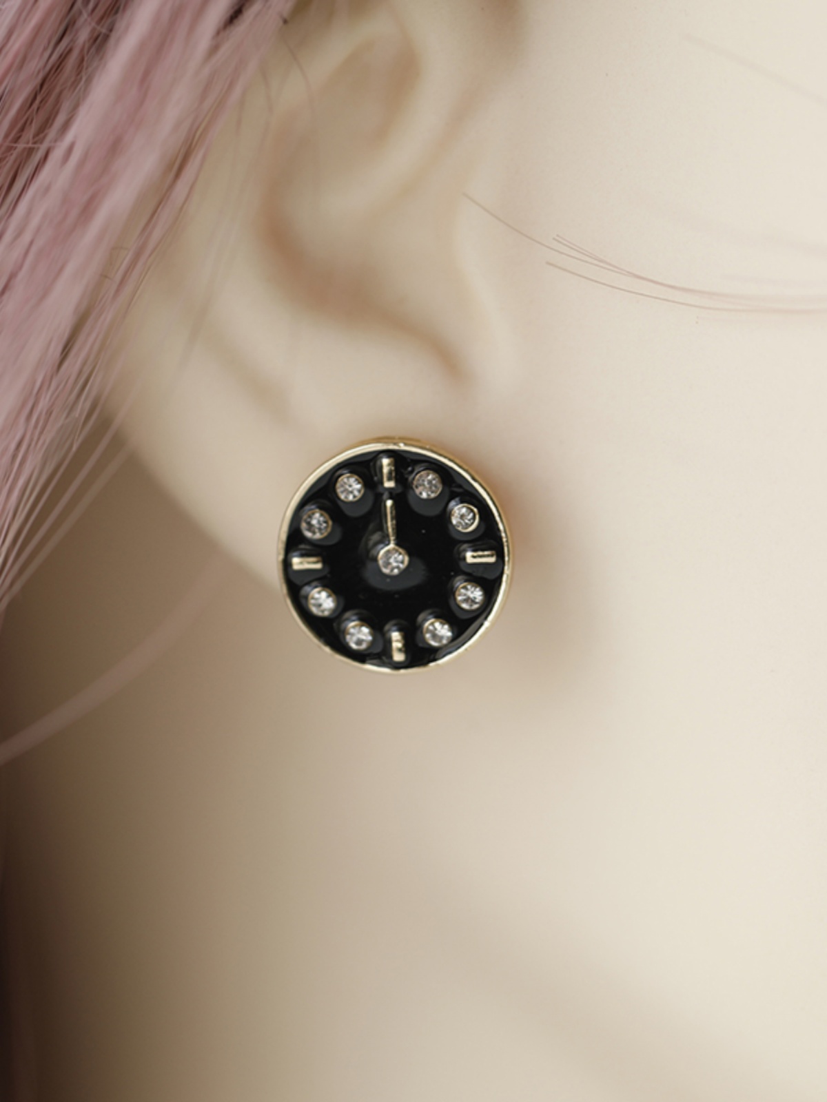 Minimalist Zinc Alloy Rhinestone Round Earrings for Women - Elegant Fashion Jewelry Ideal for Students, Birthdays, and Special Occasions Minimalist Zinc Alloy Rhinestone Round Earrings for Women - Elegant Fashion Jewelry Ideal for Students, Birthdays, and Special Occasions