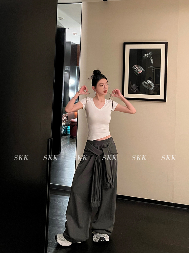 Mint Mambo Loose Low-Waist Casual Long Pants for Women - Summer Sports Work Pants, Trendy 90s Style, Comfortable Fit Mint Mambo Loose Low-Waist Casual Long Pants for Women - Summer Sports Work Pants, Trendy 90s Style, Comfortable Fit