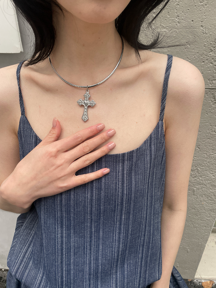 Multi-Layered Punk Gothic Cross Pendant Necklace - Versatile Dark Accessories for Edgy Style and Personality