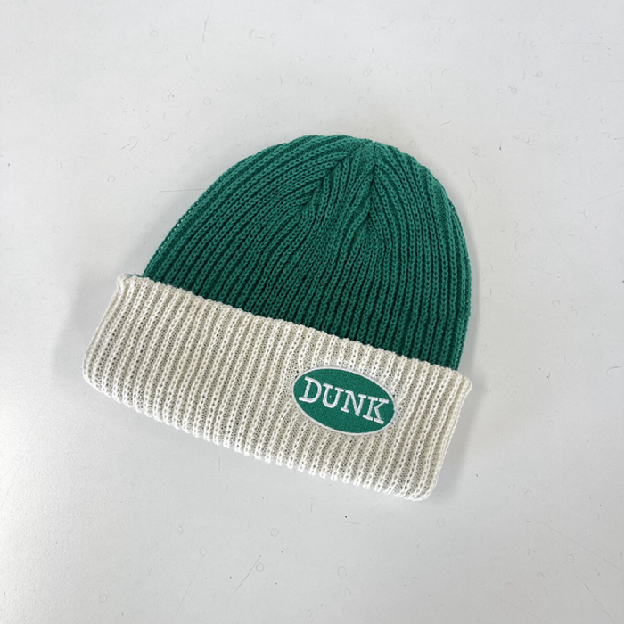 Multicolor Knitted Hat - Korean Style Autumn Winter DUNK Cold Weather Beanie - Trendy Dongdaemun Fashion Accessory Multicolor Knitted Hat - Korean Style Autumn Winter DUNK Cold Weather Beanie - Trendy Dongdaemun Fashion Accessory