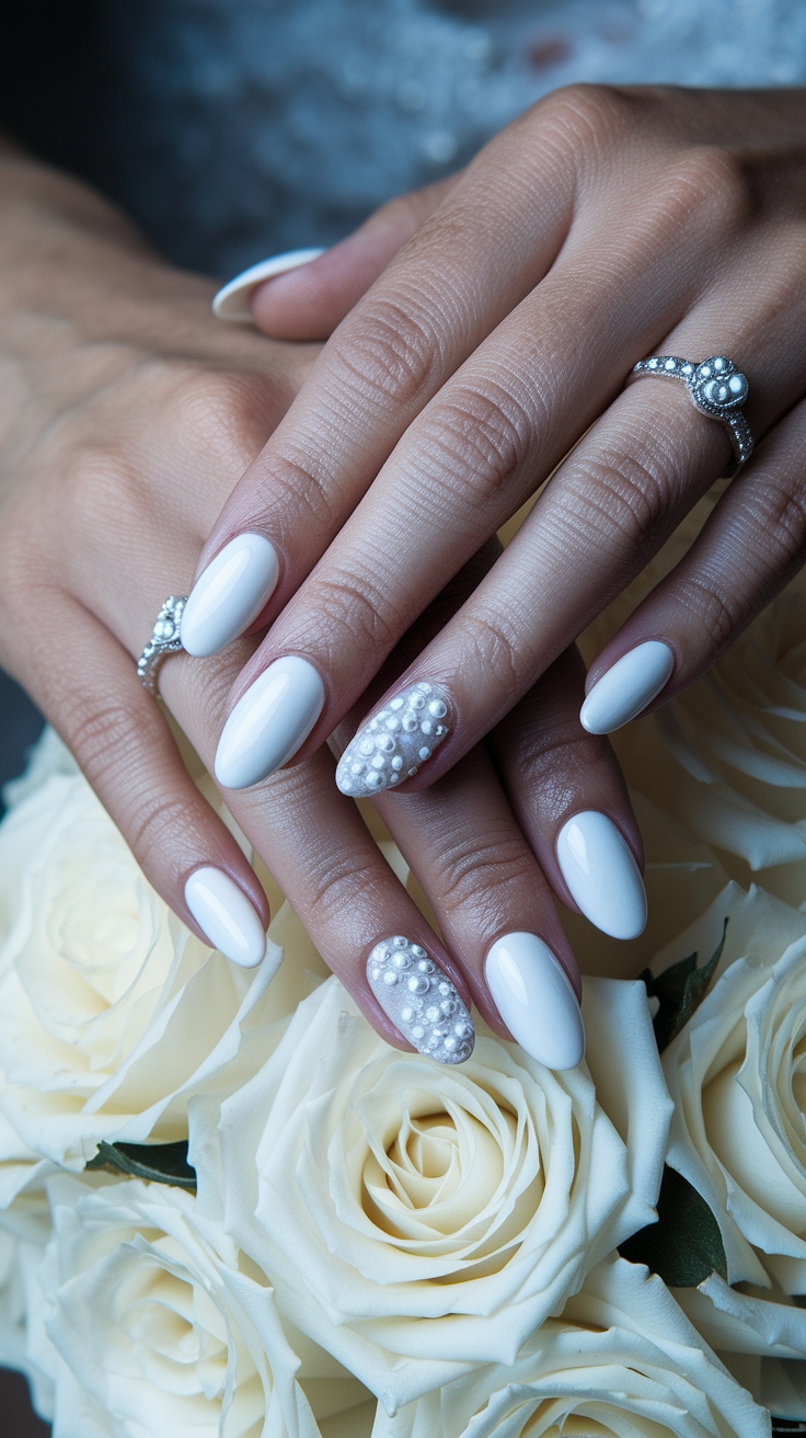 nail art designs bridal outfit idea
