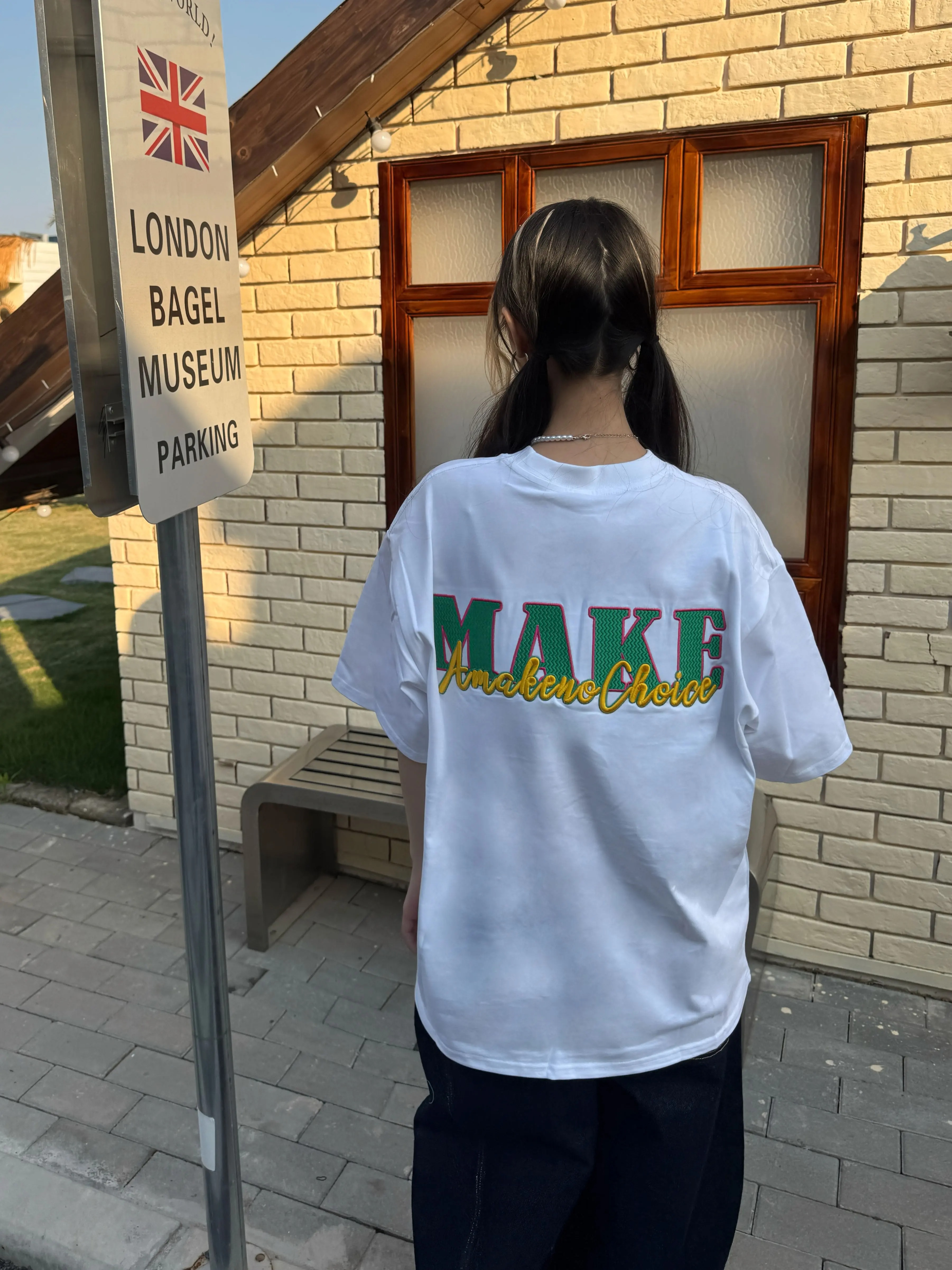 National Trend Embroidered Letter Short Sleeve Unisex Couple Heavyweight T-Shirt - Casual Summer Versatile Fashion