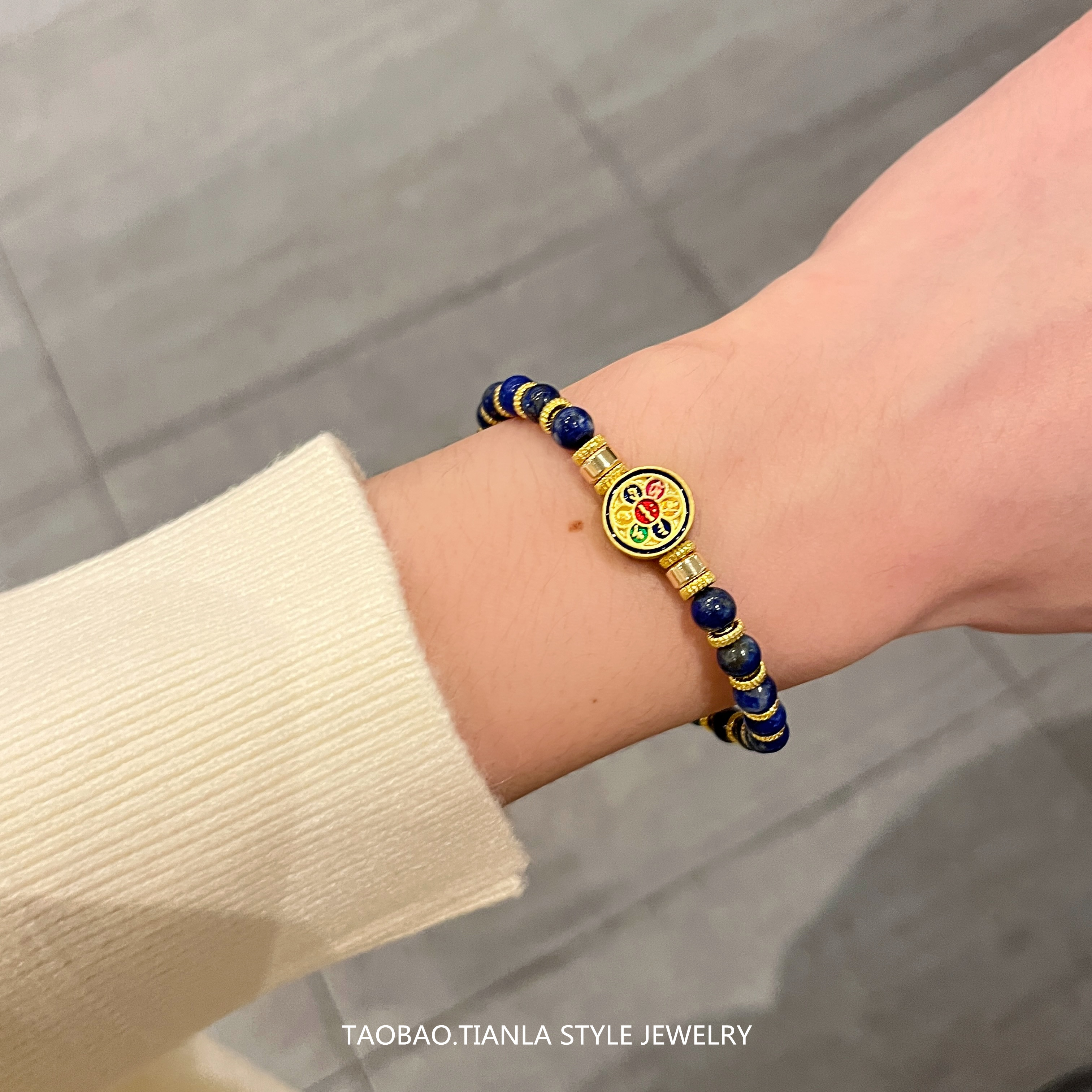 Natural Lapis Lazuli Circle Bracelet - Unique High-End Gift for Best Friend, 2025 Trendy Jewelry Natural Lapis Lazuli Circle Bracelet - Unique High-End Gift for Best Friend, 2025 Trendy Jewelry