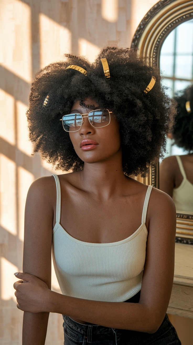 natural hairstyles for black women outfit idea