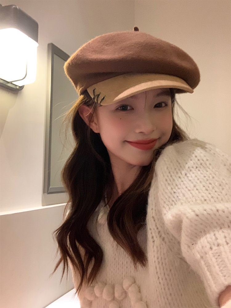 Octagonal Woolen Duckbill Beret Hat for Women - Brimmed Painter's Style, New 2025 Fashion, Trendy and Chic Accessory Octagonal Woolen Duckbill Beret Hat for Women - Brimmed Painter's Style, New 2025 Fashion, Trendy and Chic Accessory