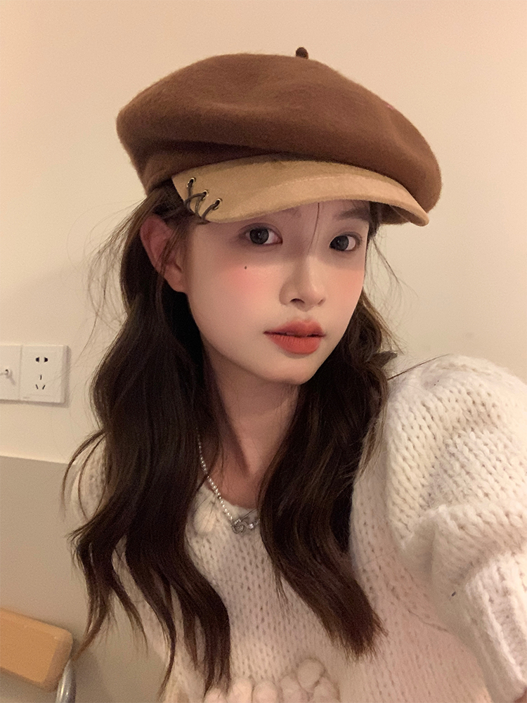 Octagonal Woolen Duckbill Beret Hat for Women - Brimmed Painter's Style, New 2025 Fashion, Trendy and Chic Accessory Octagonal Woolen Duckbill Beret Hat for Women - Brimmed Painter's Style, New 2025 Fashion, Trendy and Chic Accessory