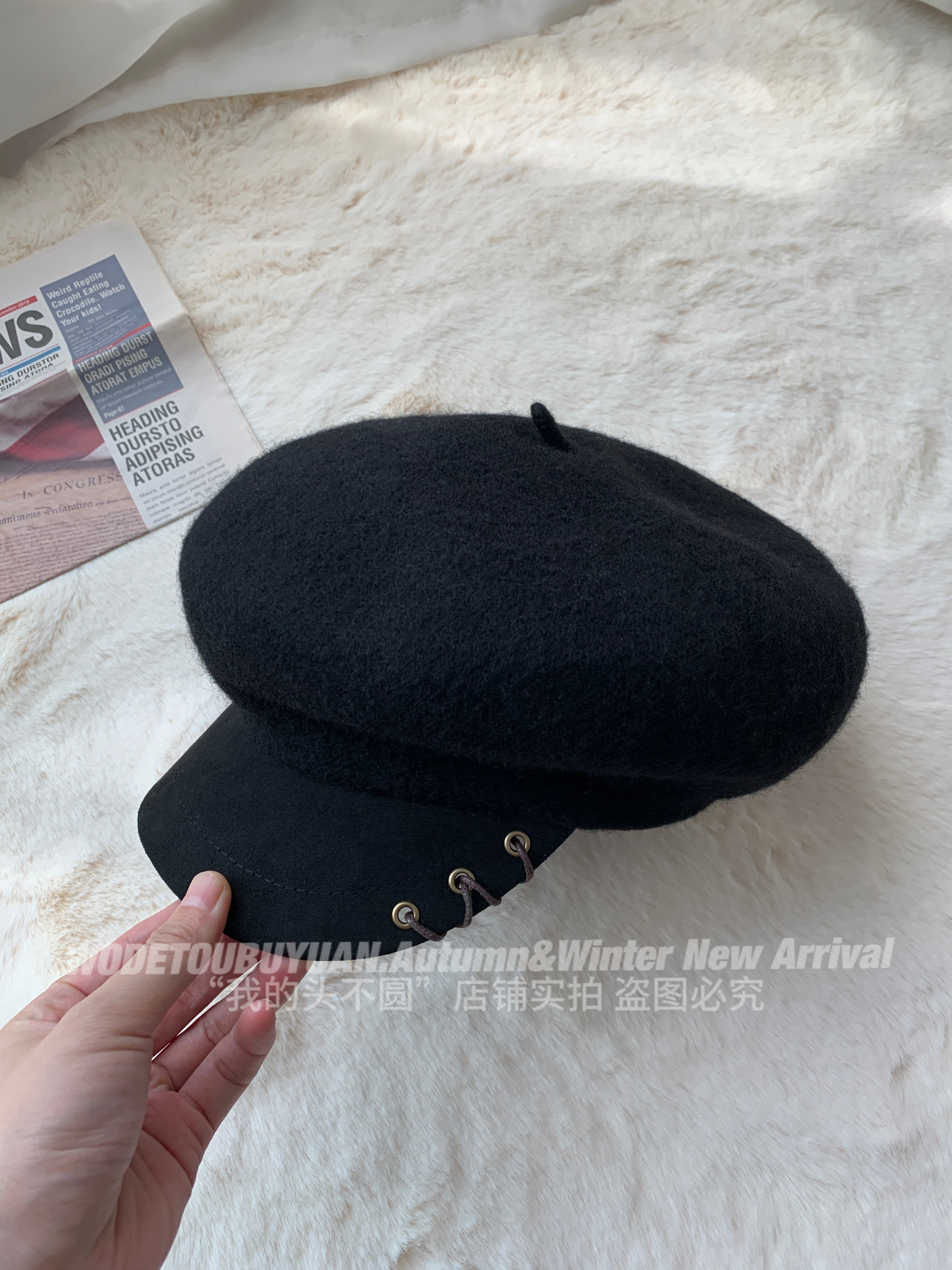 Octagonal Woolen Duckbill Beret Hat for Women - Brimmed Painter's Style, New 2025 Fashion, Trendy and Chic Accessory Octagonal Woolen Duckbill Beret Hat for Women - Brimmed Painter's Style, New 2025 Fashion, Trendy and Chic Accessory
