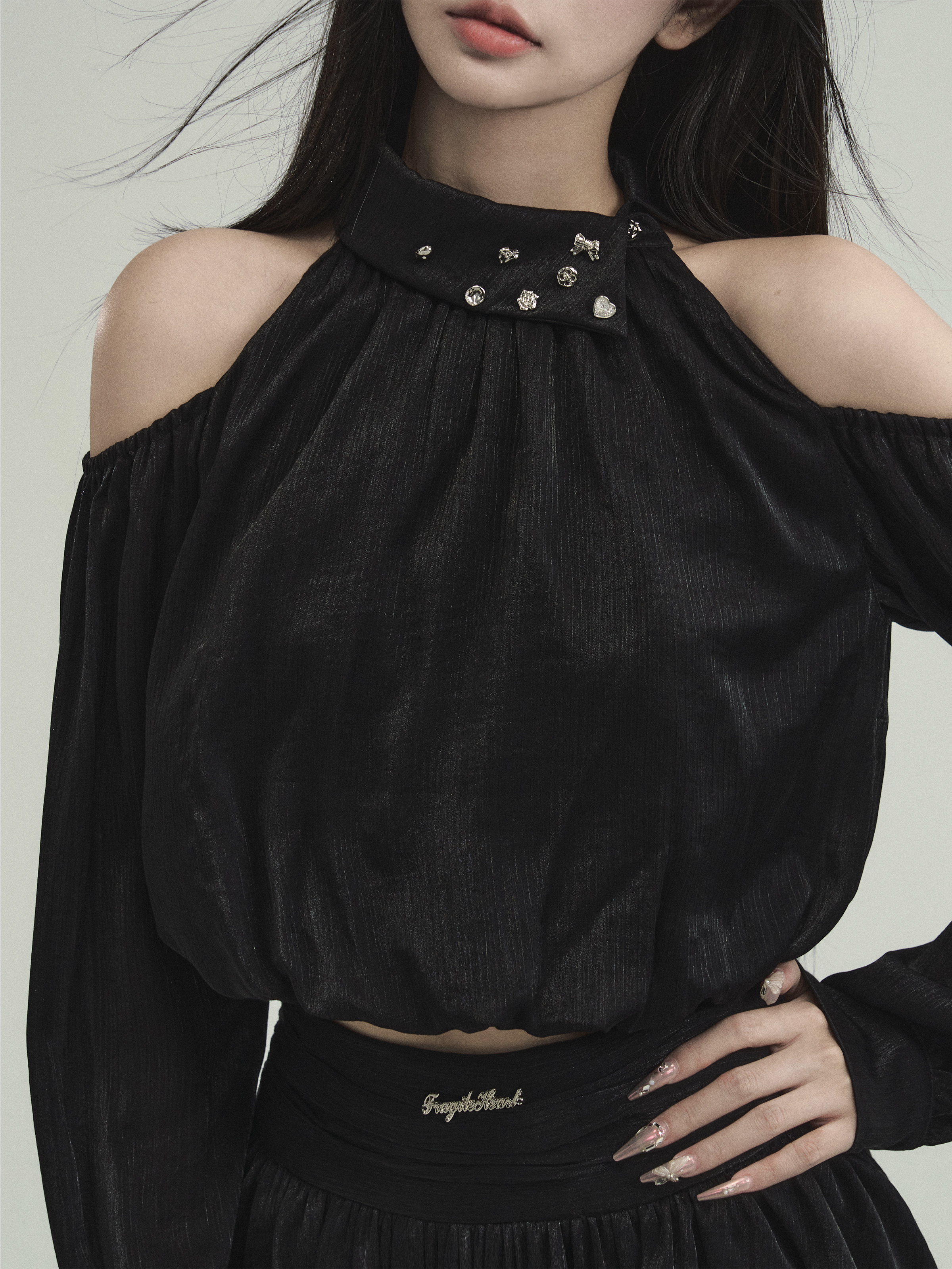 Off-Shoulder Summer Top and Skirt Set - Berlin Young Lady Style, Pure Desire Fashion, Trendy Summer Outfit, 90s Inspired