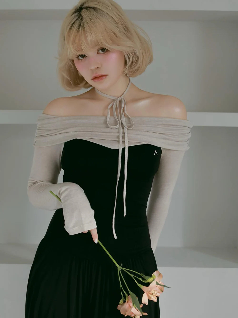 One-Shoulder Spliced Draped Slimming Waist Dress - 25th Anniversary Spring/Summer Collection Long Skirt, Elegant Fashion for Special Occasions One-Shoulder Spliced Draped Slimming Waist Dress - 25th Anniversary Spring/Summer Collection Long Skirt, Elegant Fashion for Special Occasions