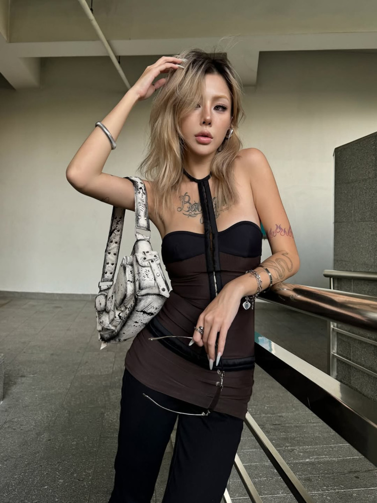 One-Shoulder Strapless Bodycon Dress for Women - Sexy Slim Fit Halter Summer Dress in European and American Style 2025