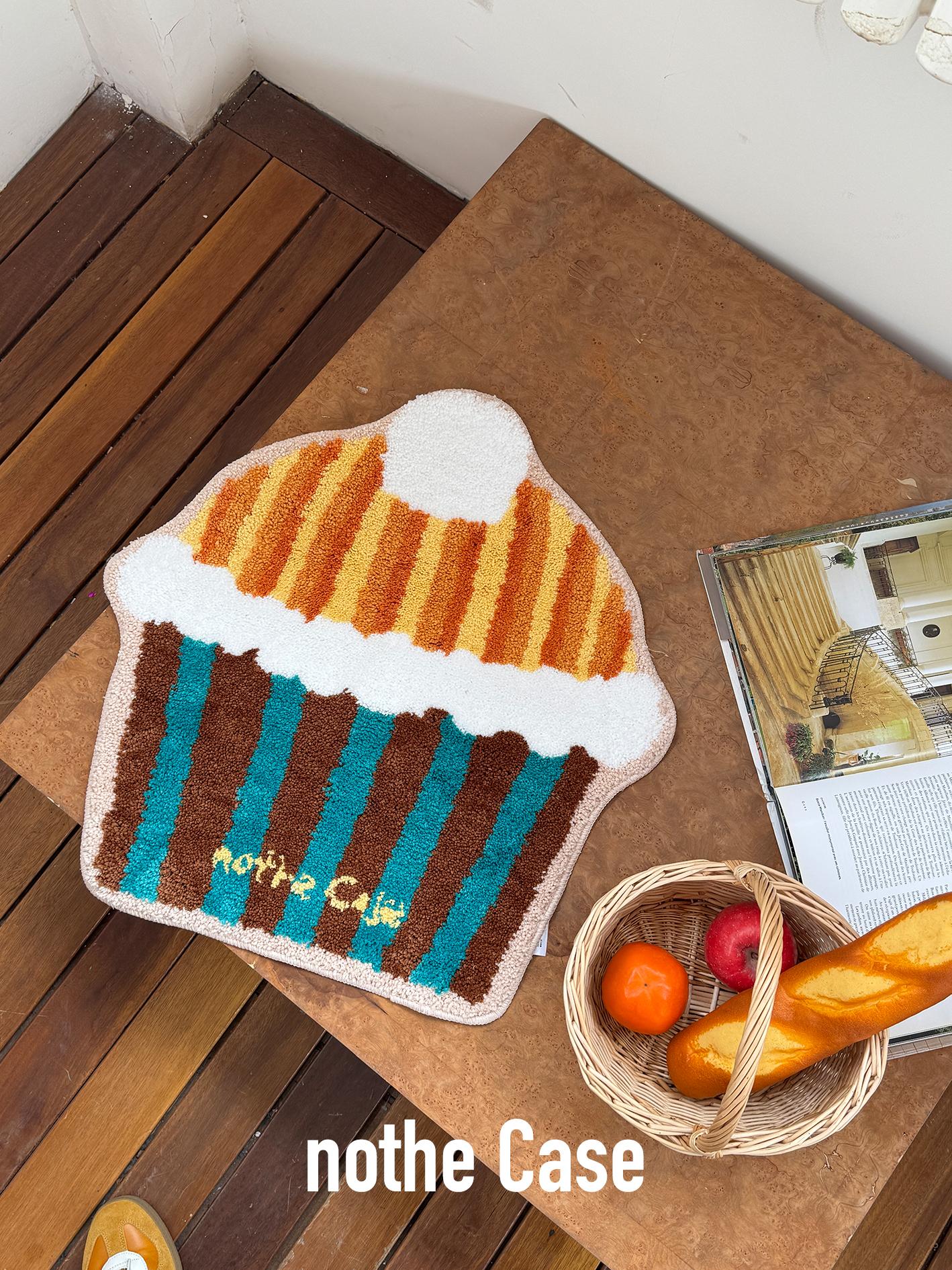 Orange Muffin Cute Plush Carpet Door Mat - Soft, Original Design for Home Decor, Cozy Entryway Accent Orange Muffin Cute Plush Carpet Door Mat - Soft, Original Design for Home Decor, Cozy Entryway Accent