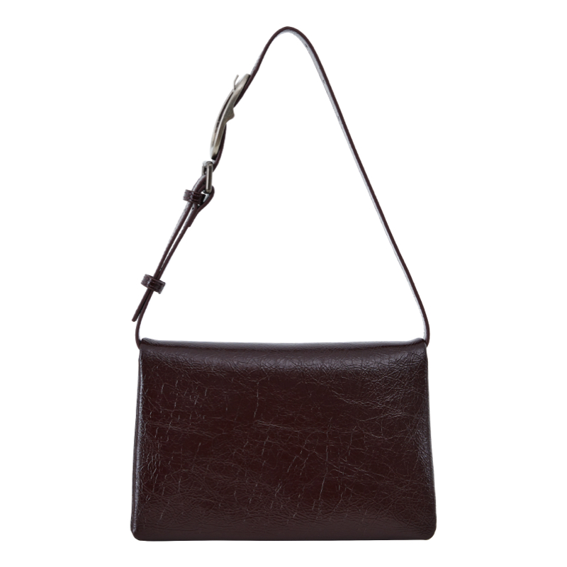 Original Leather Accordion Small Square Bag - Stylish Y2K-Inspired Design for Trendy Everyday Use