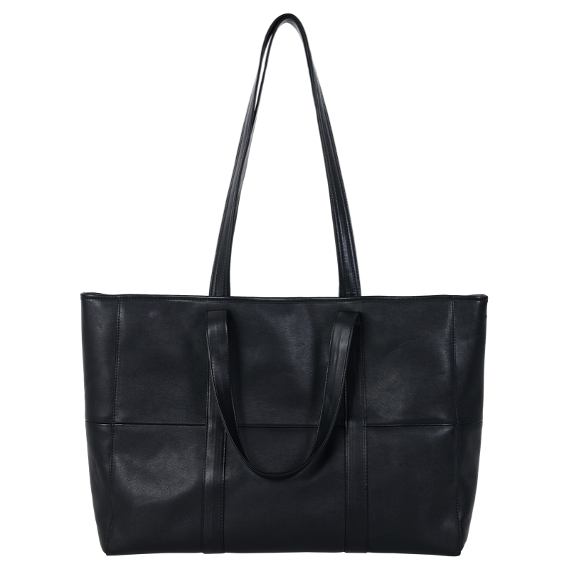 Oversized Soft Leather Tote Bag - 2-Sided Design, Large Capacity, Perfect for Everyday Use, Stylish and Functional