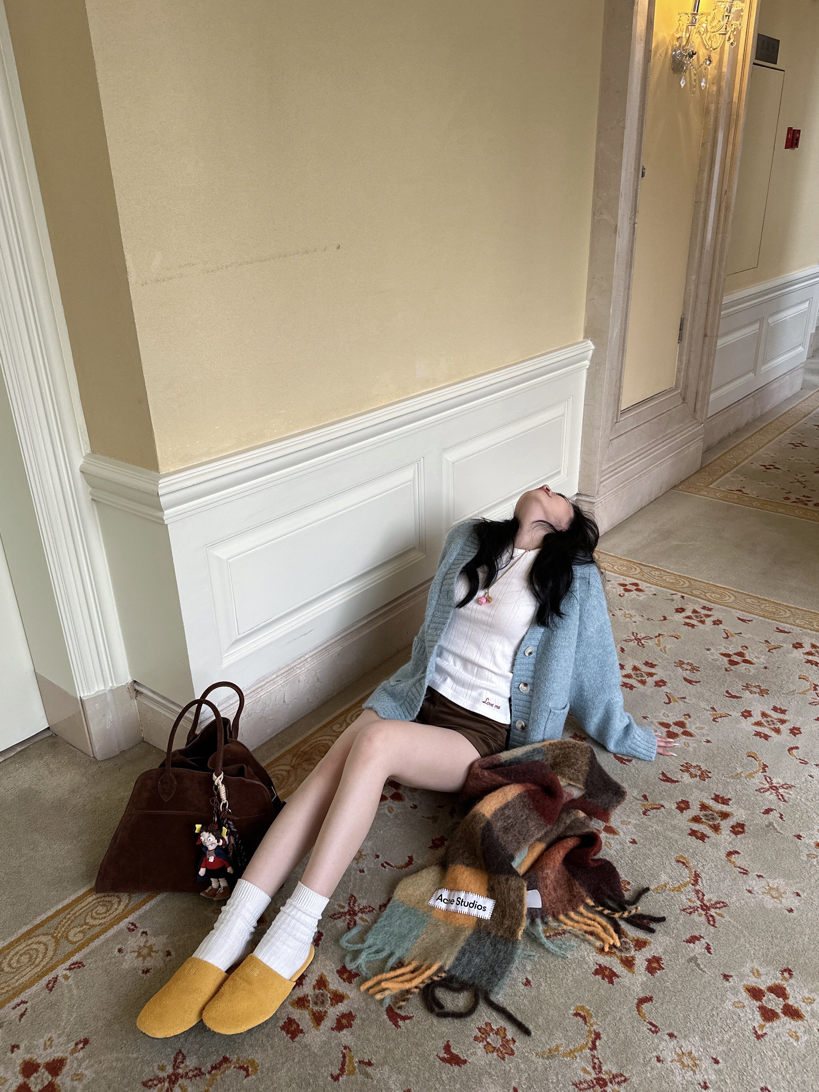 Oversized Three-Color Thick Wool Sweater | Warm Cotton Candy Winter Knitwear for Cozy Style