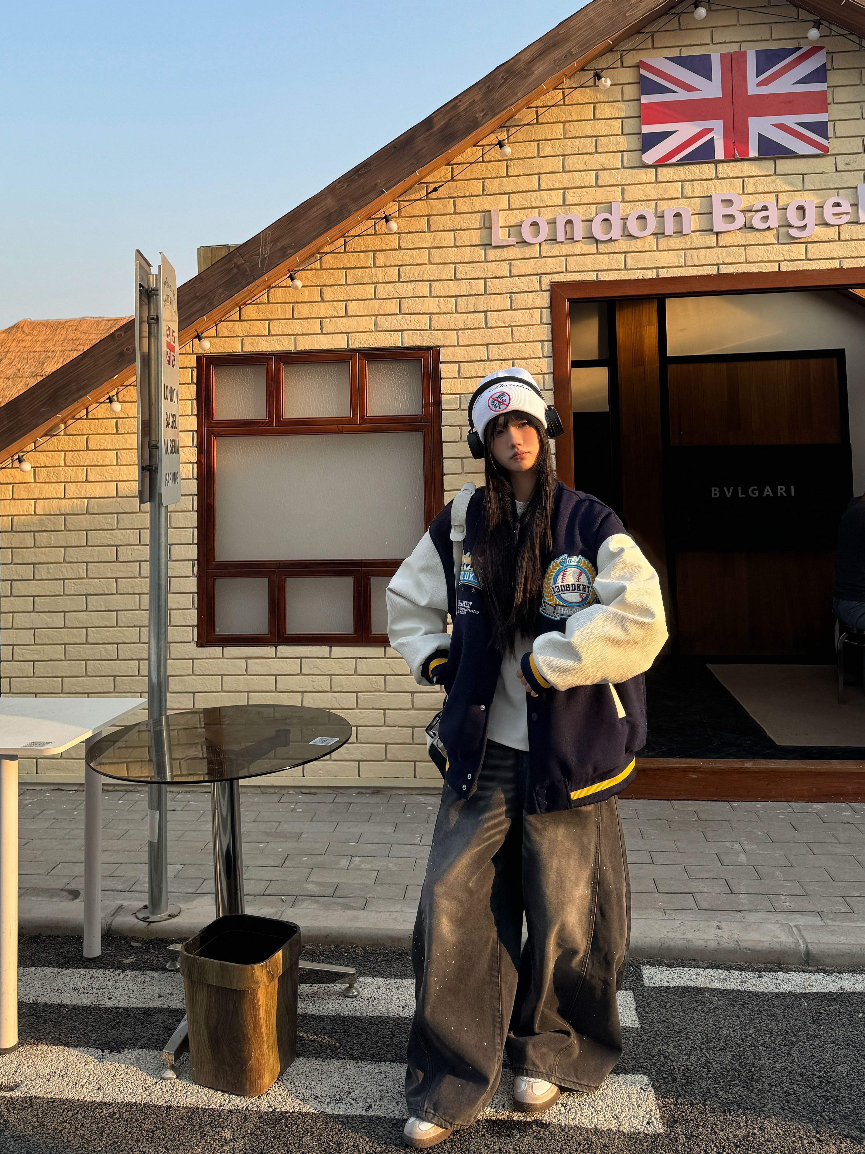 Padded Embroidered Baseball Jacket for Women - American Street Style, Loose Fit Spring Fashion Padded Embroidered Baseball Jacket for Women - American Street Style, Loose Fit Spring Fashion