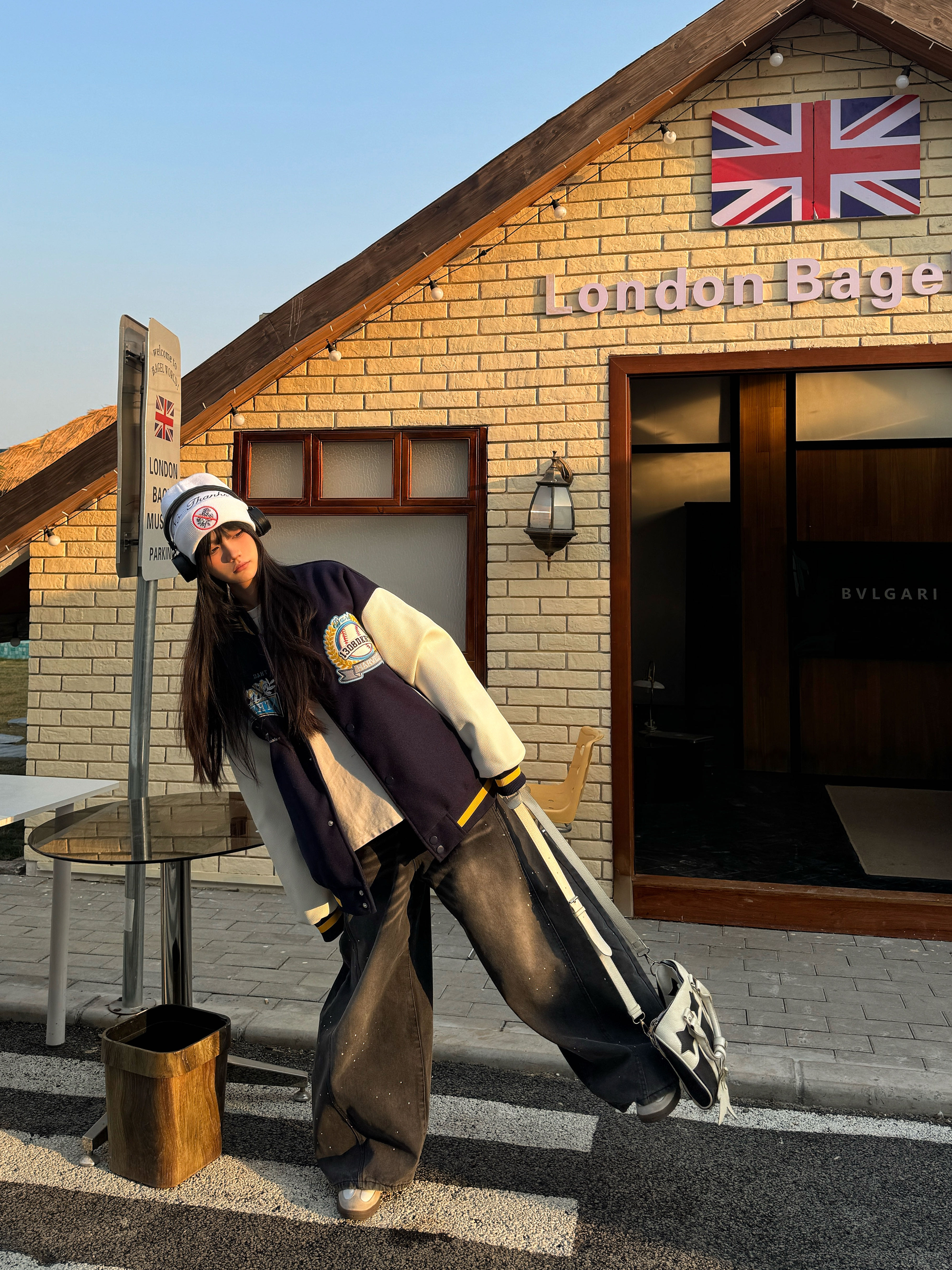 Padded Embroidered Baseball Jacket for Women - American Street Style, Loose Fit Spring Fashion Padded Embroidered Baseball Jacket for Women - American Street Style, Loose Fit Spring Fashion