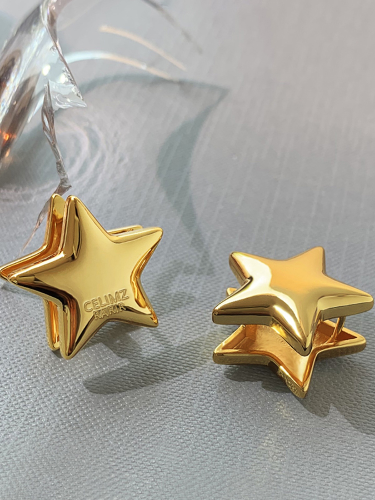 Pentagram Earrings for Women - Unique Light Luxury Niche Ear Accessories, Trendy Fashion Statement Jewelry