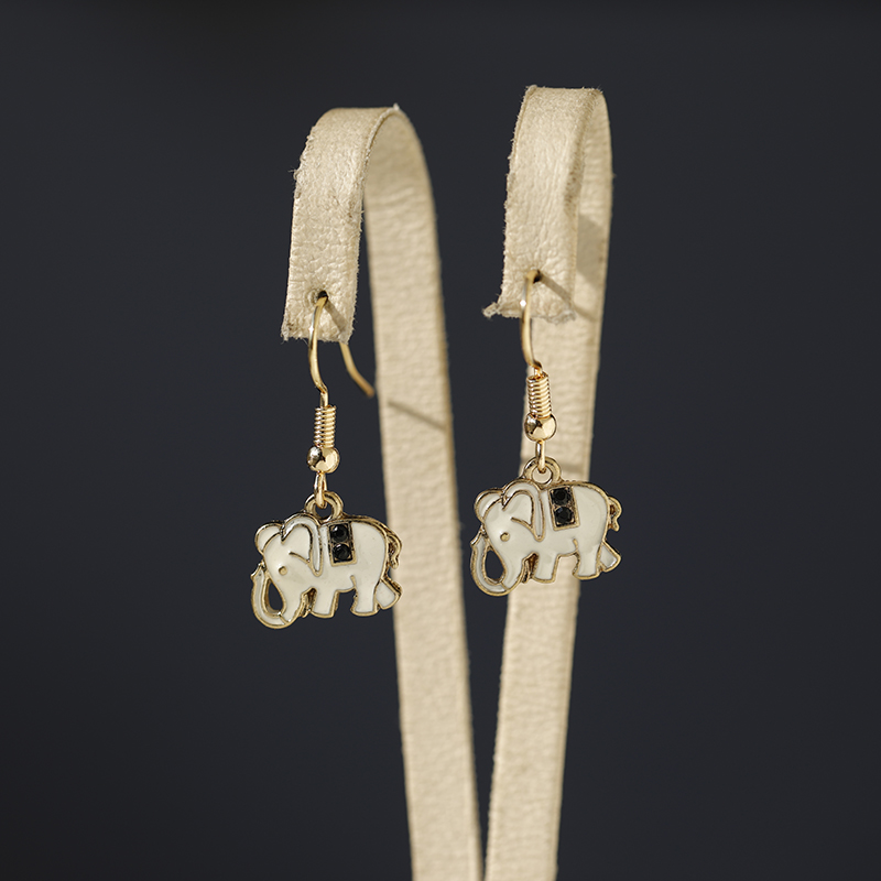 Personalized Diamond-Studded Fruit and Animal Earrings - Birds, Apples, Bees, Fish, Heels, Elephants & More - Trendy Jewelry for Fashion Lovers