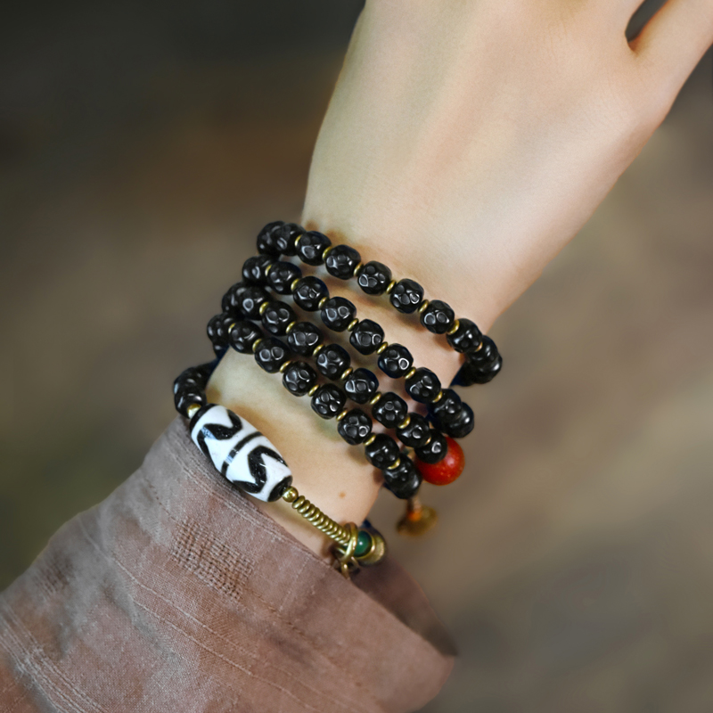 Personalized Multi-Layer Coconut Husk Bracelet for Women and Men, Retro Artistic Accessory, Cultural National Style Jewelry