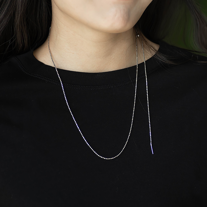 Personalized S925 Silver Adjustable Necklace for Women, Diamond Chain with Elegant Chinese Style Design Personalized S925 Silver Adjustable Necklace for Women, Diamond Chain with Elegant Chinese Style Design