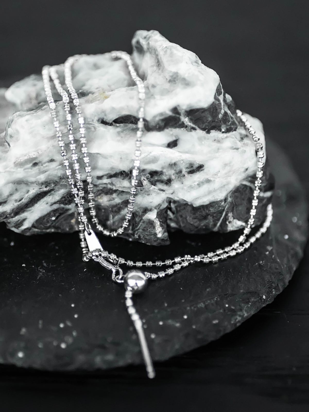 Personalized S925 Silver Adjustable Necklace for Women, Diamond Chain with Elegant Chinese Style Design Personalized S925 Silver Adjustable Necklace for Women, Diamond Chain with Elegant Chinese Style Design