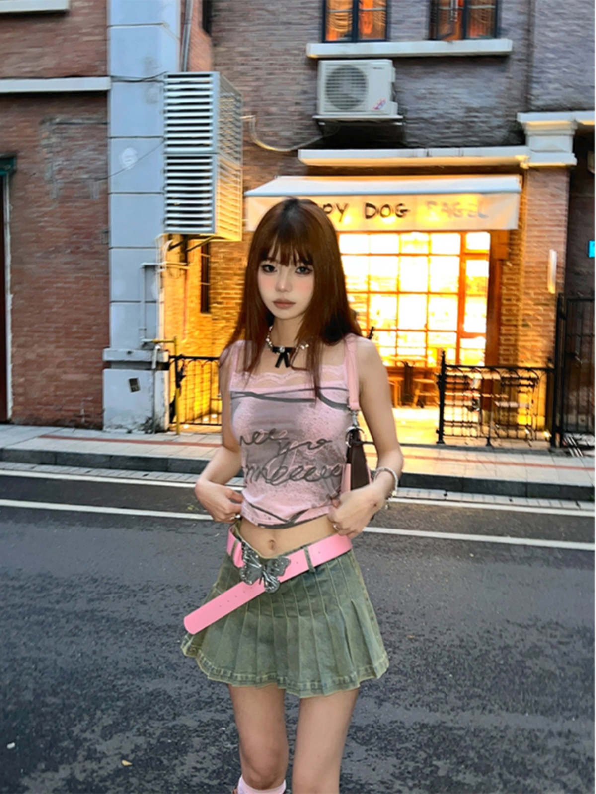 Pink Lace Trim Backless Camisole - Women's Summer Sleeveless Top for a Sweet and Spicy Look Pink Lace Trim Backless Camisole - Women's Summer Sleeveless Top for a Sweet and Spicy Look