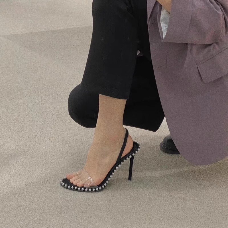 Pink One-Strap Transparent High Heels Sandals with Open Toes - 2025 Summer Y2K Style Thin Heels Pink One-Strap Transparent High Heels Sandals with Open Toes - 2025 Summer Y2K Style Thin Heels