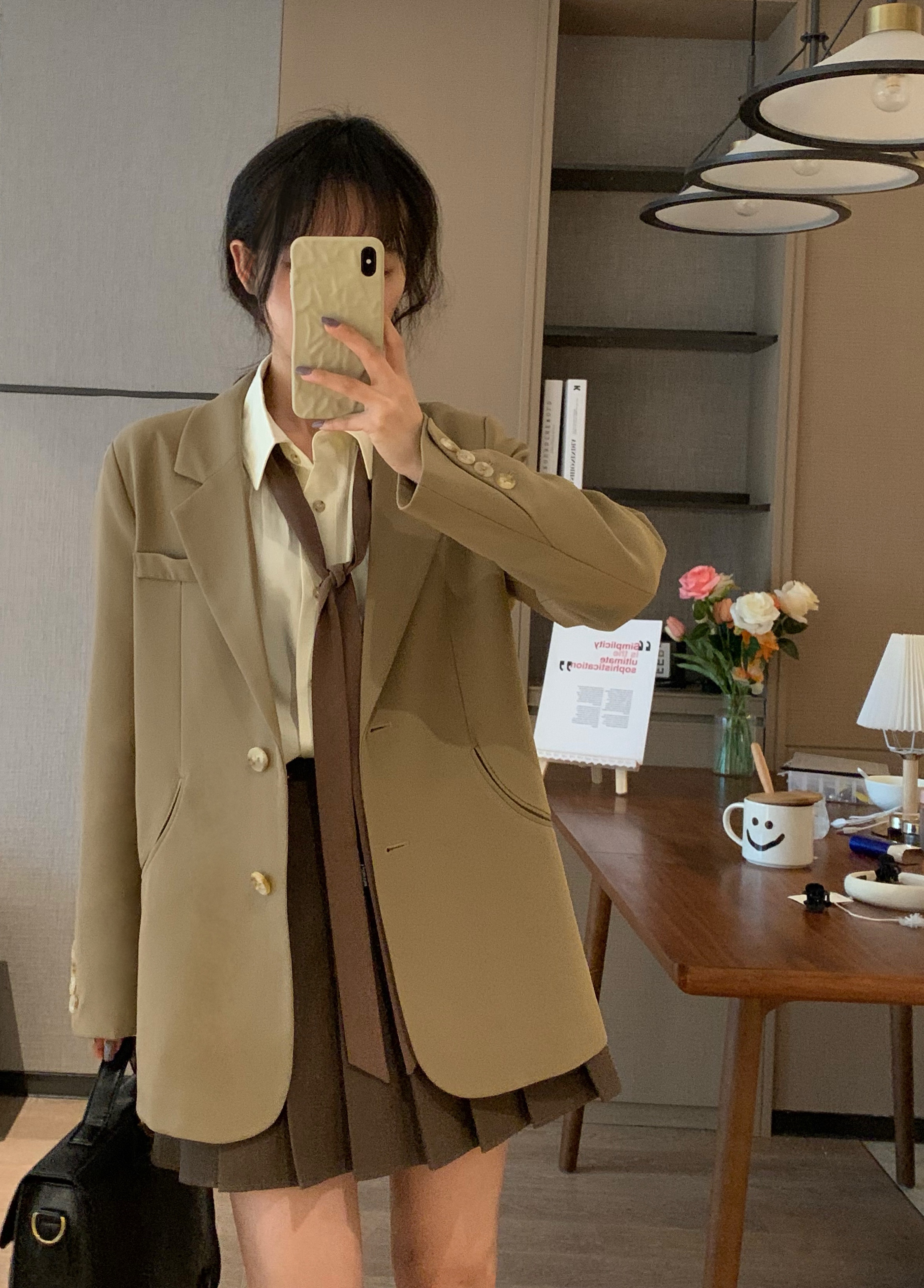 Pink Oversized Blazer for Women - Spring Korean-Style Loose-Fitting Retro Casual Top Pink Oversized Blazer for Women - Spring Korean-Style Loose-Fitting Retro Casual Top