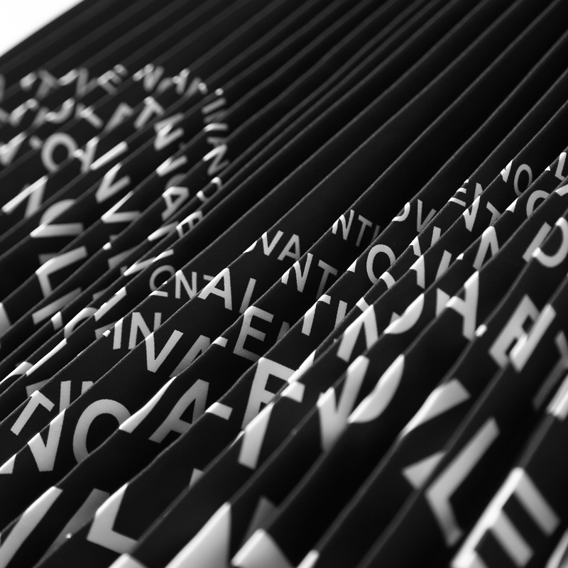 Pleated Long Skirt for Women - European and American Style, Elastic Waist, Personalized Letter Design, 2025 Autumn Fashion