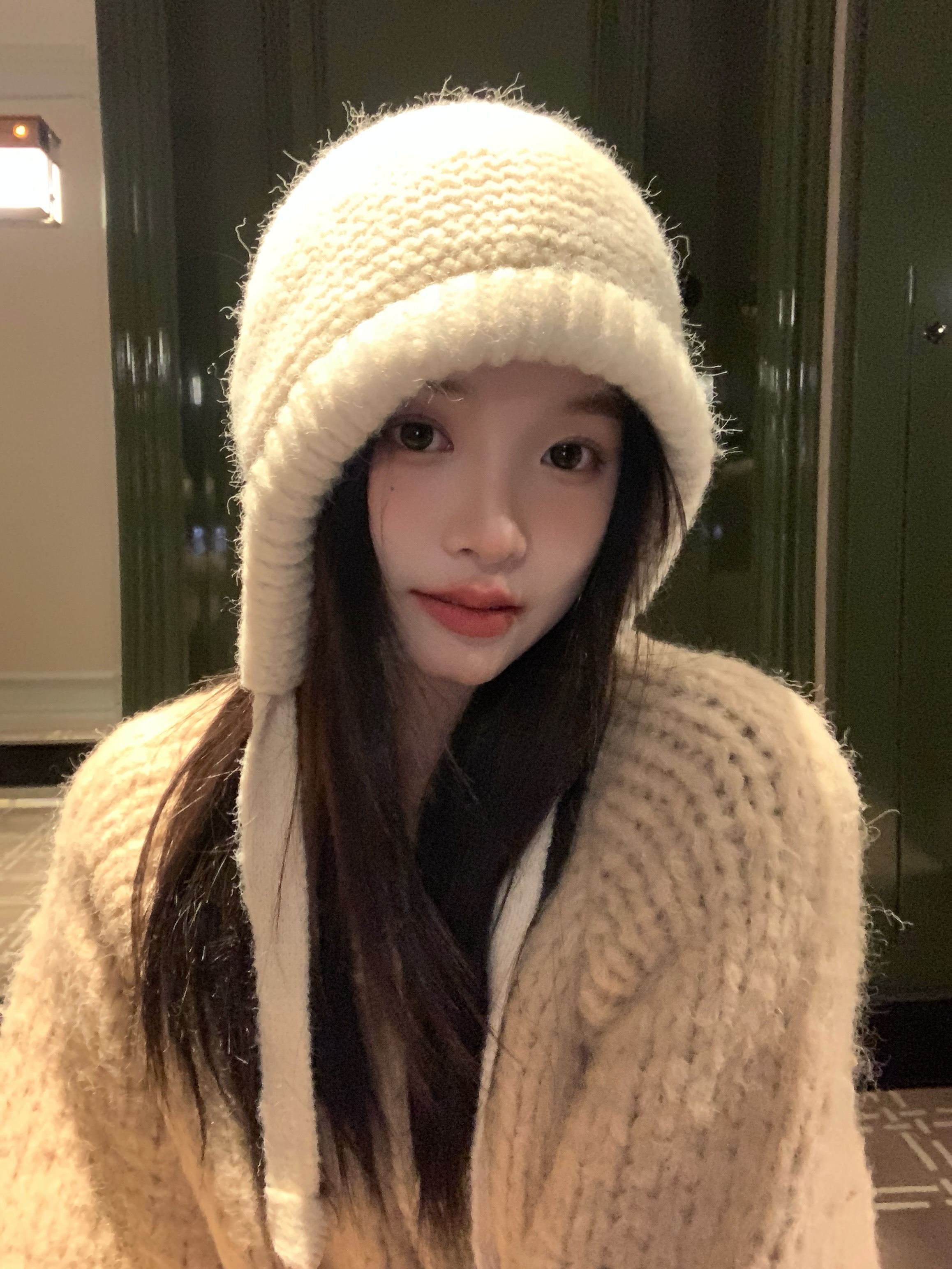 Plush Lei Feng Balaclava Hat for Women - Warm Autumn Winter Ear Protection Beanie, Cozy Headwear for Cold Weather Plush Lei Feng Balaclava Hat for Women - Warm Autumn Winter Ear Protection Beanie, Cozy Headwear for Cold Weather