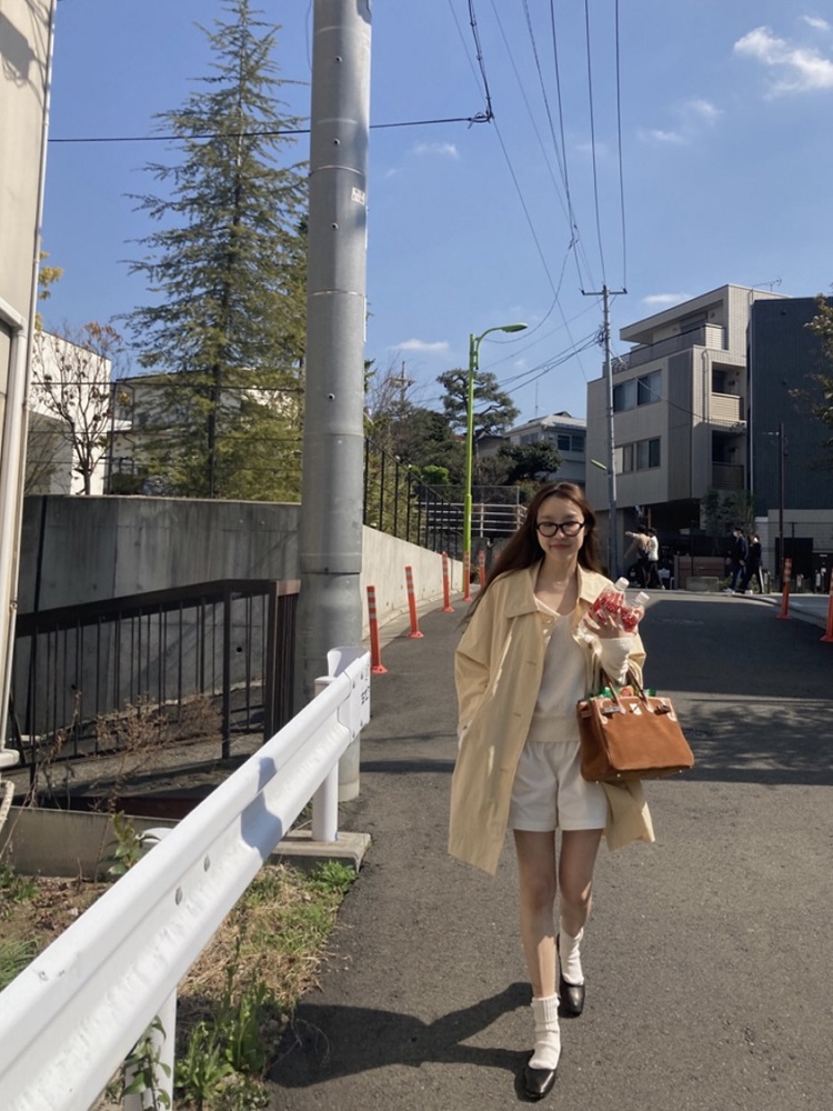 Princess Diary Holiday Edition Banana Milk Soft Cute Long Trench Coat - Korean Style Cozy Outerwear for Stylish Layers Princess Diary Holiday Edition Banana Milk Soft Cute Long Trench Coat - Korean Style Cozy Outerwear for Stylish Layers