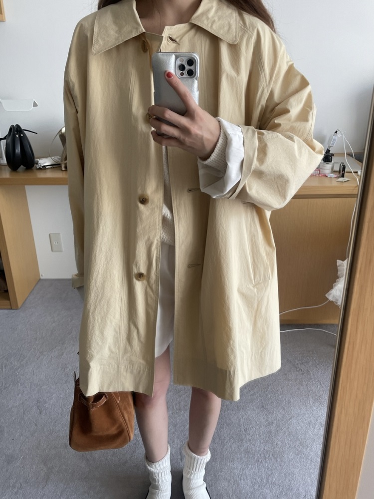 Princess Diary Holiday Edition Banana Milk Soft Cute Long Trench Coat - Korean Style Cozy Outerwear for Stylish Layers Princess Diary Holiday Edition Banana Milk Soft Cute Long Trench Coat - Korean Style Cozy Outerwear for Stylish Layers