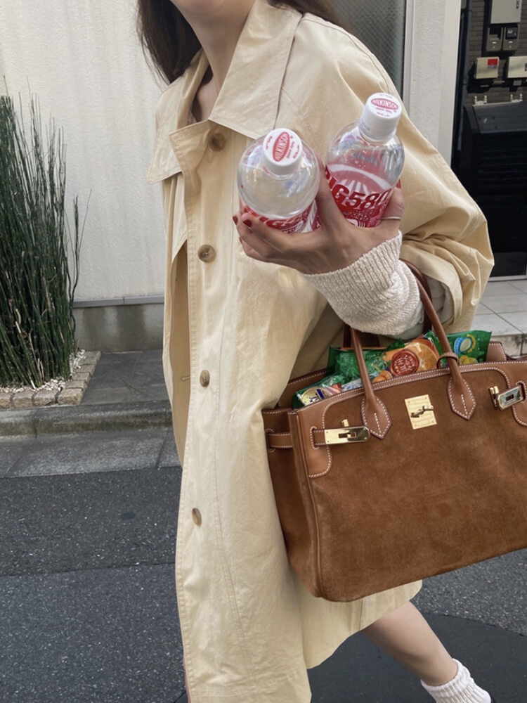 Princess Diary Holiday Edition Banana Milk Soft Cute Long Trench Coat - Korean Style Cozy Outerwear for Stylish Layers