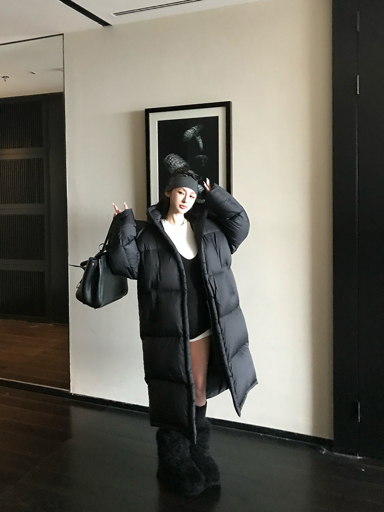 Puff Pastry Hooded Down Jacket for Women, Thickened Long/Short Style, 90% White Duck Down, Winter Fashion Essential Puff Pastry Hooded Down Jacket for Women, Thickened Long/Short Style, 90% White Duck Down, Winter Fashion Essential